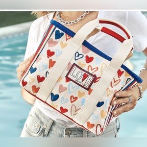 Brighton Red, White and You Crossbody Tote Bag
